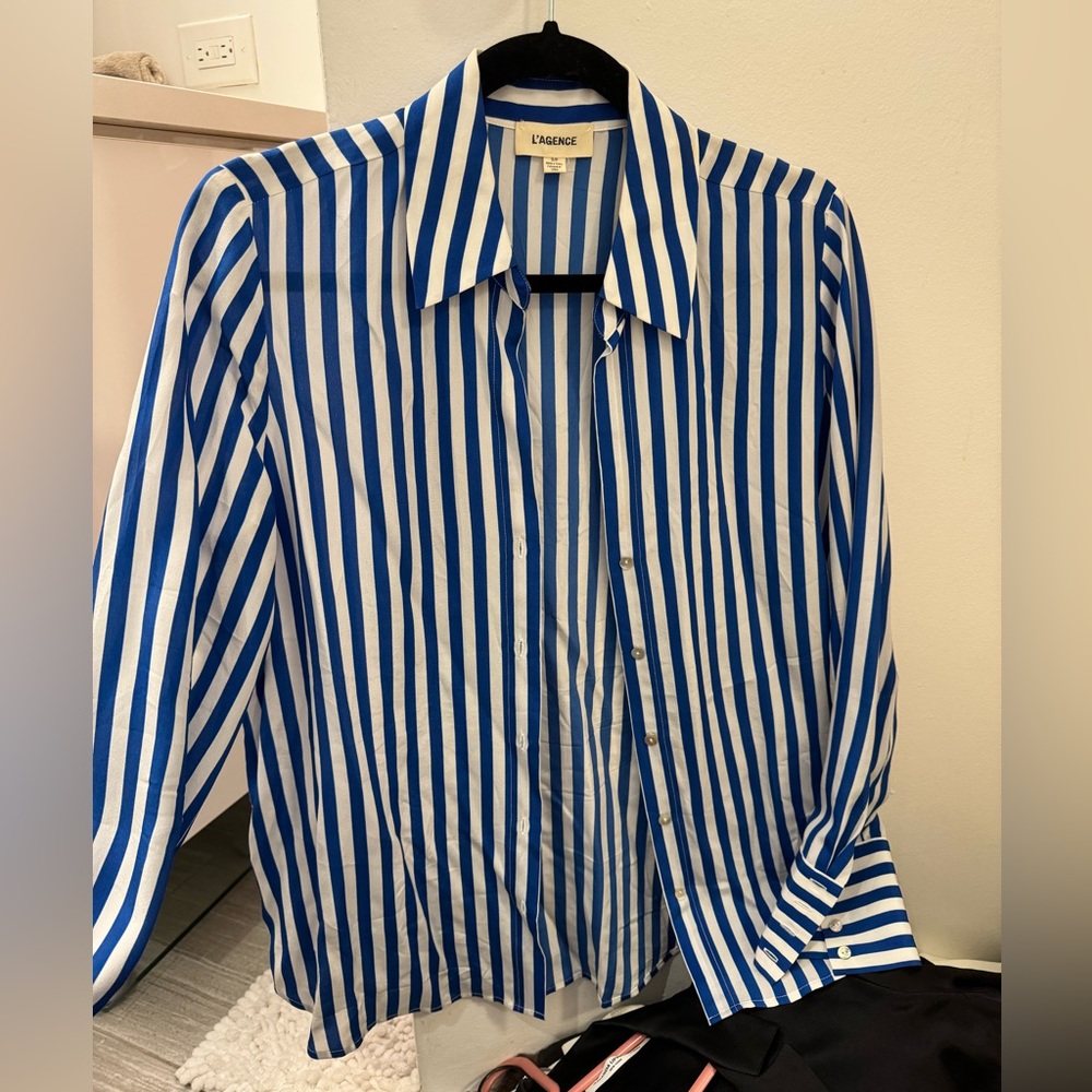 Lagence silk button down